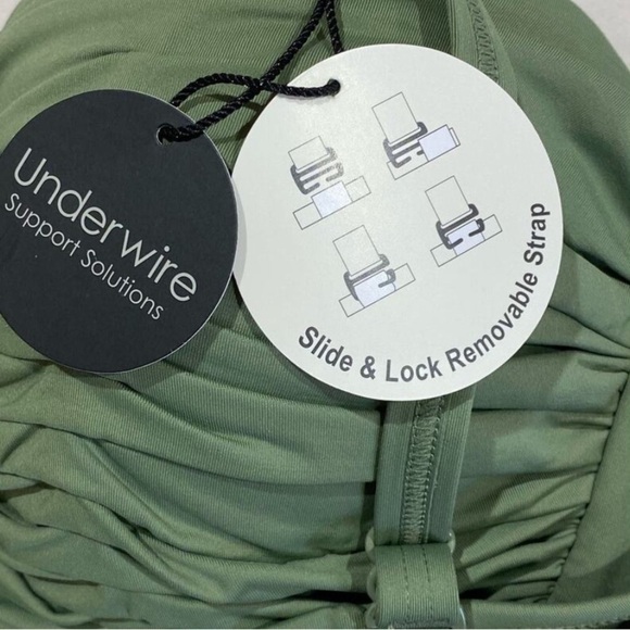 COCO REEF Women's Charisma Bra-Sized Bikini Top Palm Green 32/34DD swimwear top - Picture 13 of 16